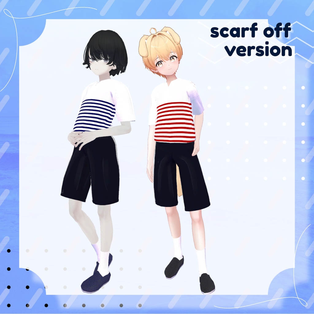 【NeoBody/+Head対応】Harbor Stripe-ハーバーストライプ-【VRChat想定】