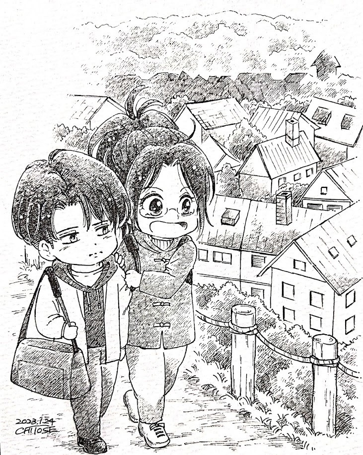 『あそこが私の家だよ！』