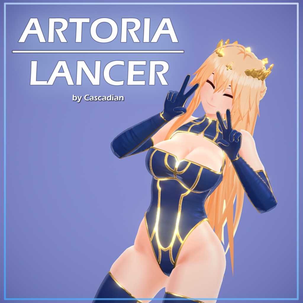 Artoria Pendragon Lancer (PhysBone Update) | VRChat Avatar