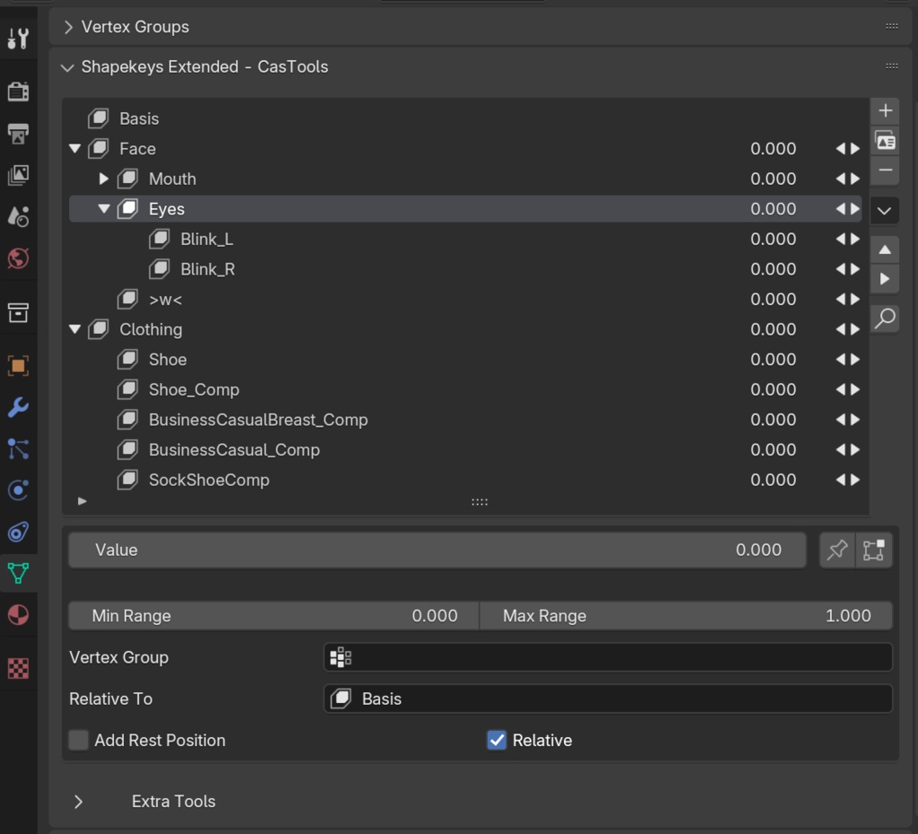 Shapekeys Extended - Blender Add-on | V1.2.1