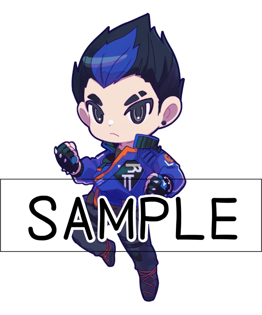 チェンバー/ヨル オーロラ+透明連結アクリルキーホルダー