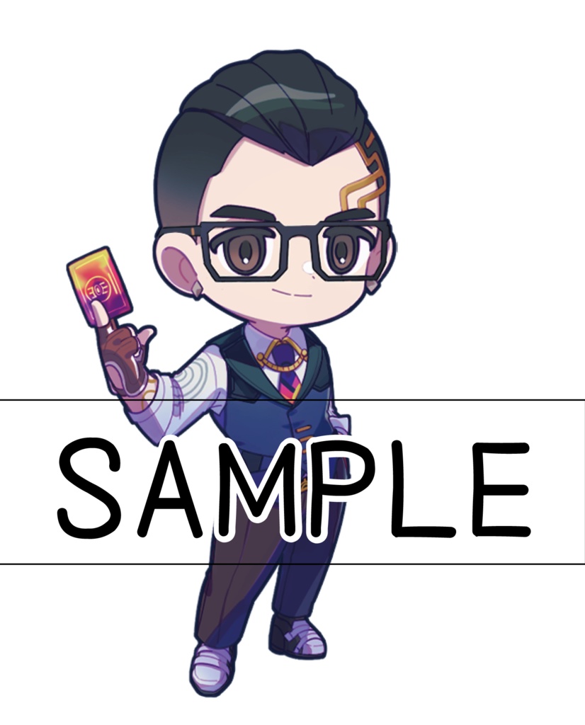 チェンバー/ヨル オーロラ+透明連結アクリルキーホルダー