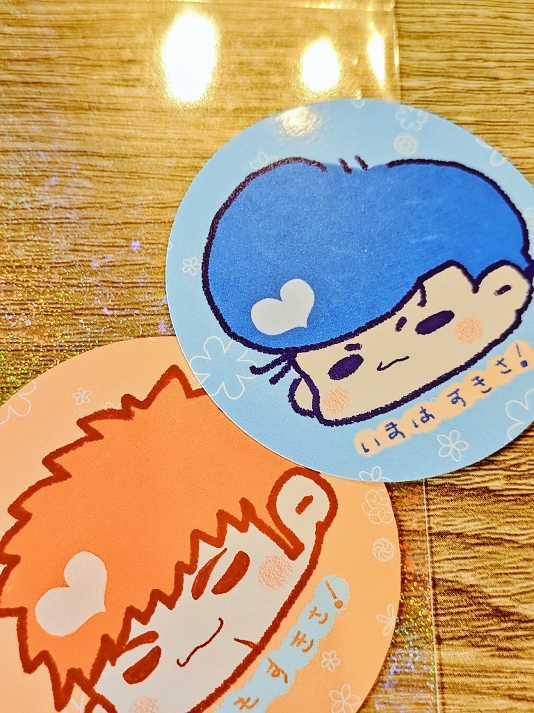 ぽよへ×ぷにひさステッカー