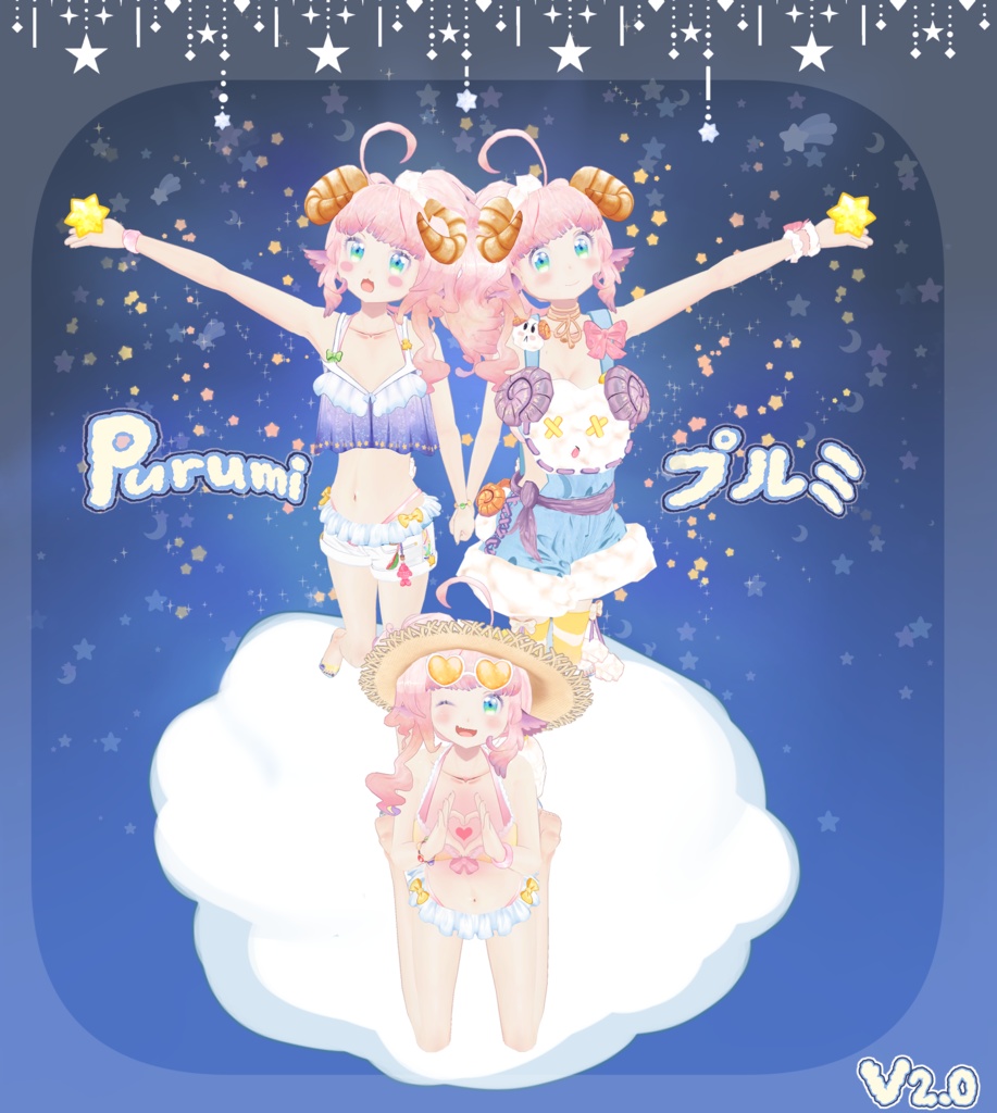 【オリジナル3Dモデル】Purumi -プルミVer.2.1 - 利用不可/Unavailable-