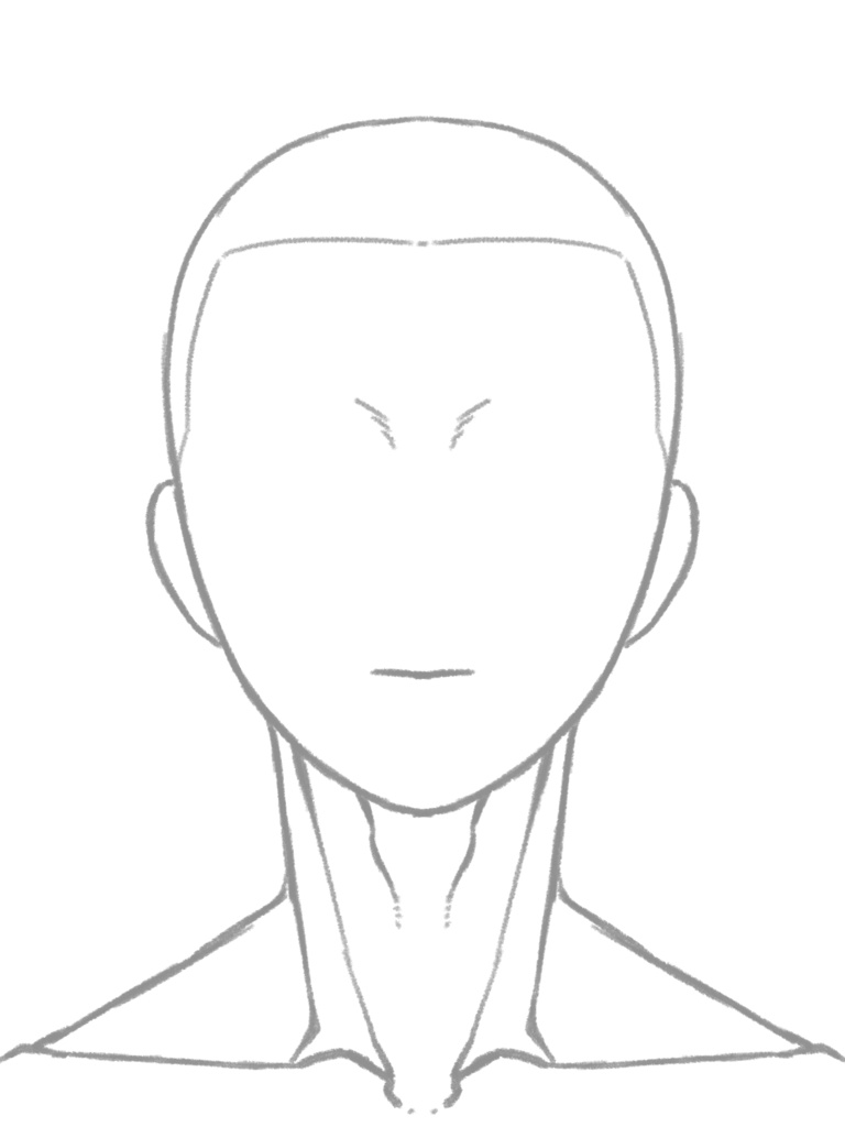【フリー素材】証明写真風イラストフォーマット【商用不可】