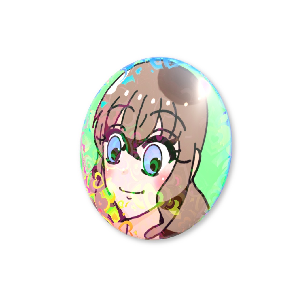 オリジナルキャラクター(ローゼ)ホログラム缶バッジ