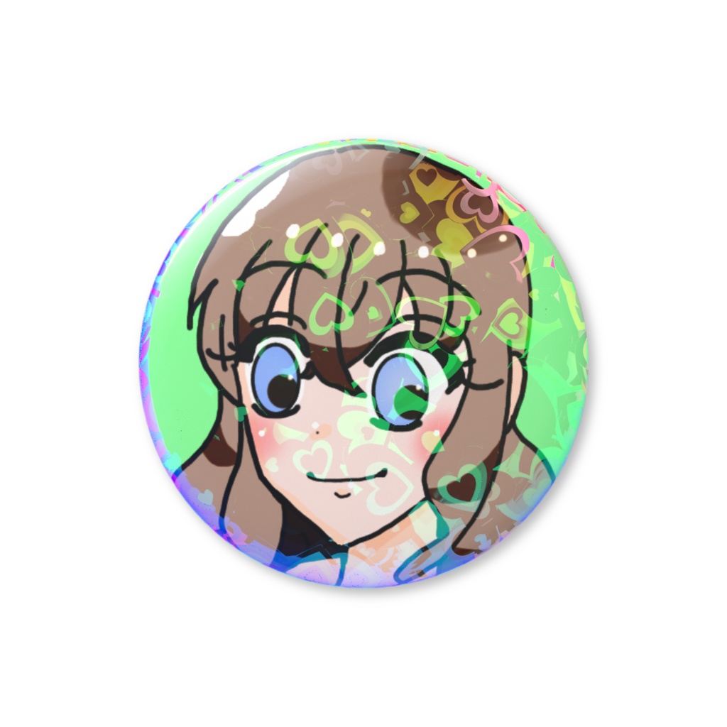 オリジナルキャラクター（ローゼ）ホログラム缶バッジ