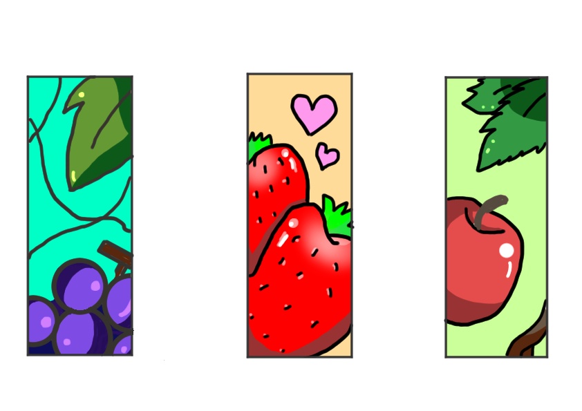 果物3種オリジナルブックマーカーセット