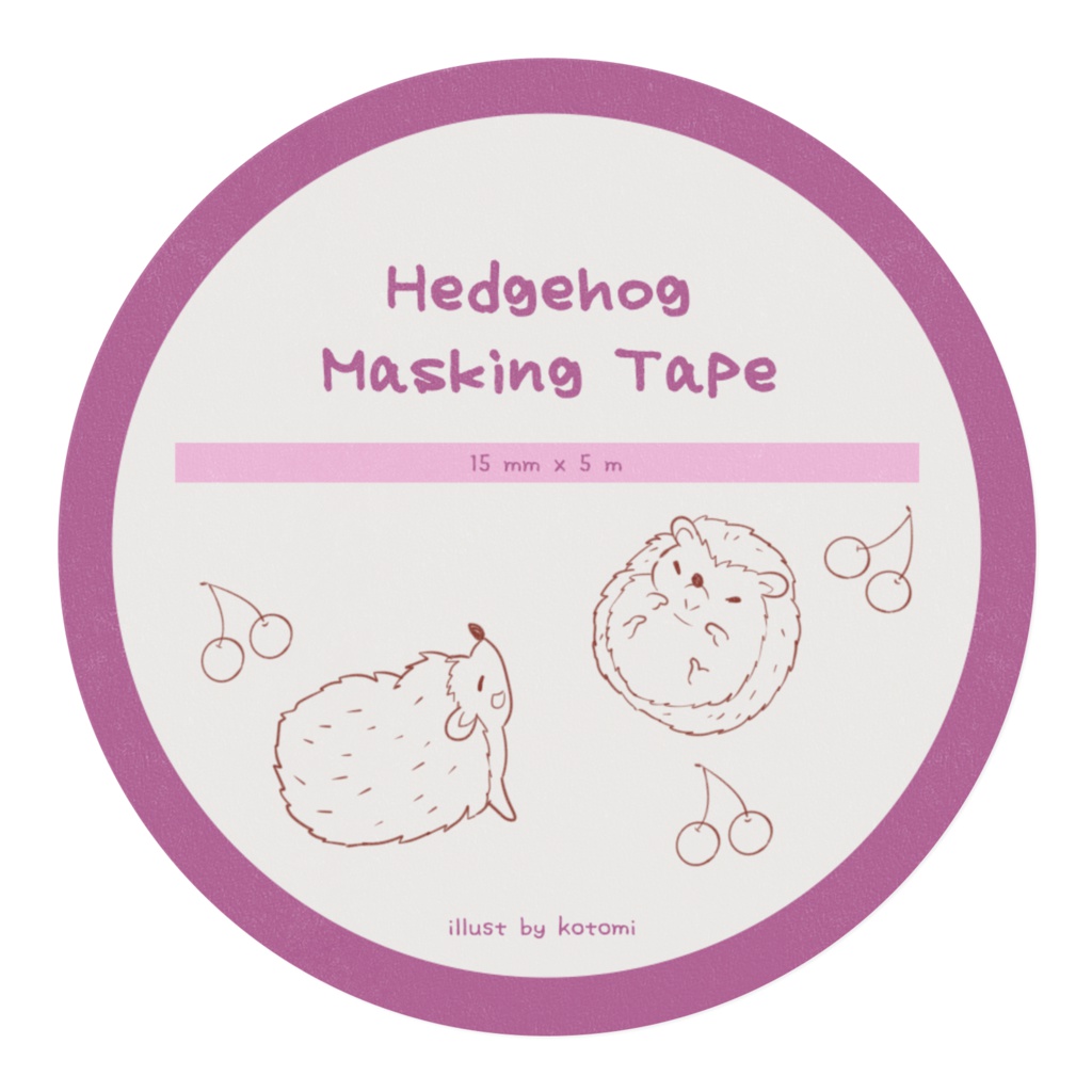 Hedgehog Masking Tape *1