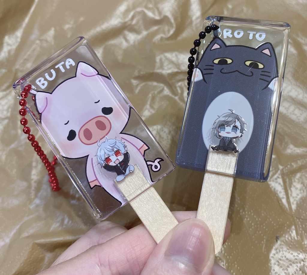 叶*アイス型アクキー ロト付き