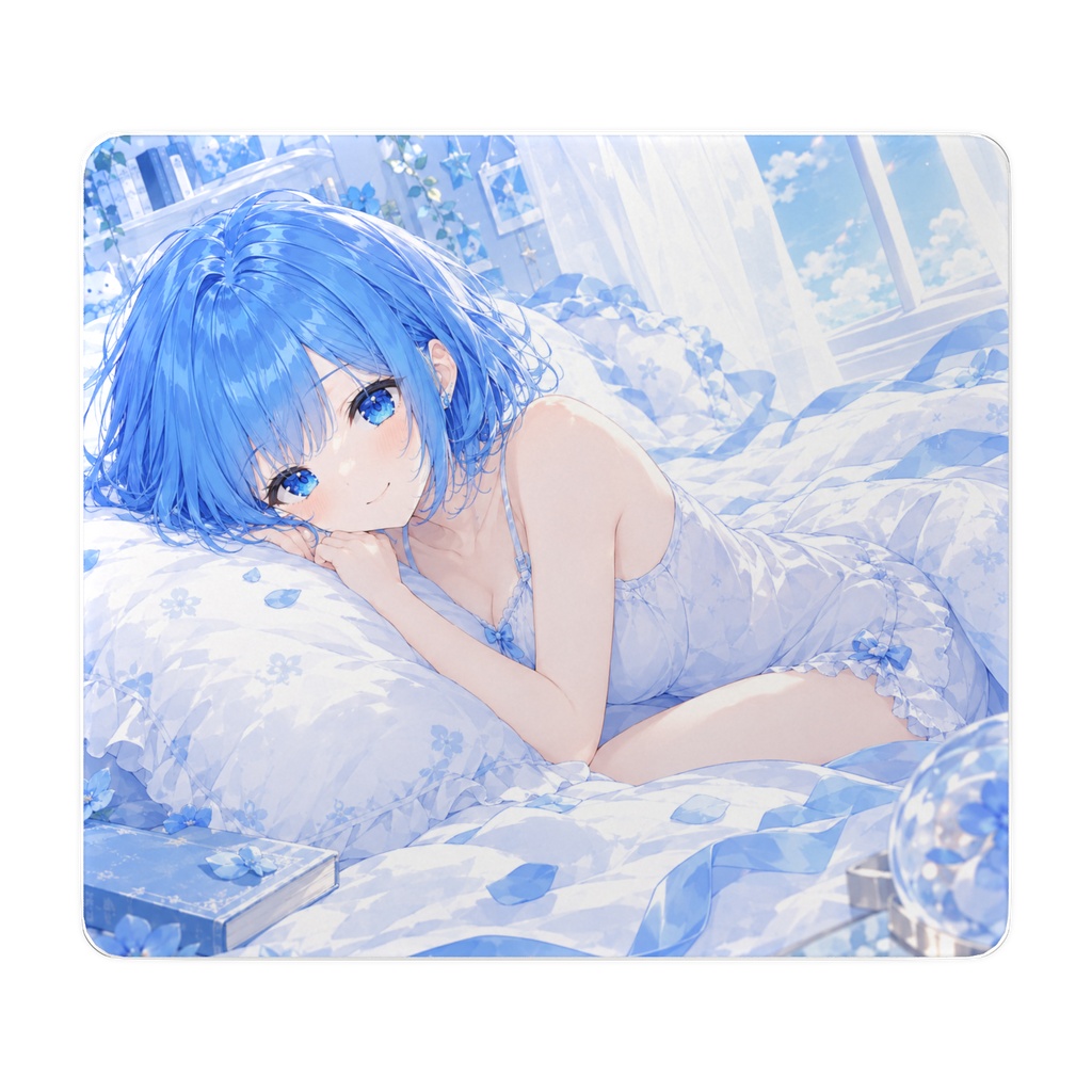AI知恵袋ちゃん ガラスマウスパッド