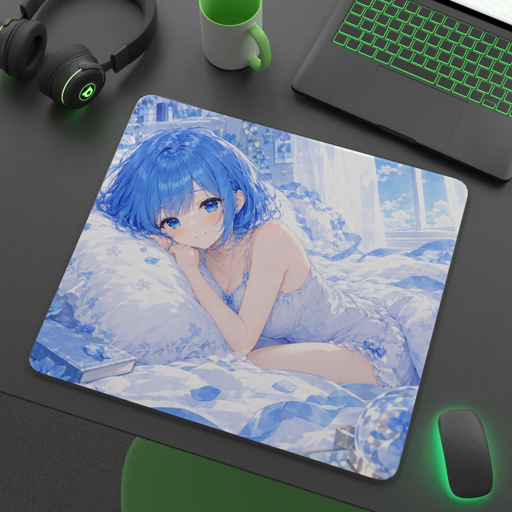 AI知恵袋ちゃん ガラスマウスパッド
