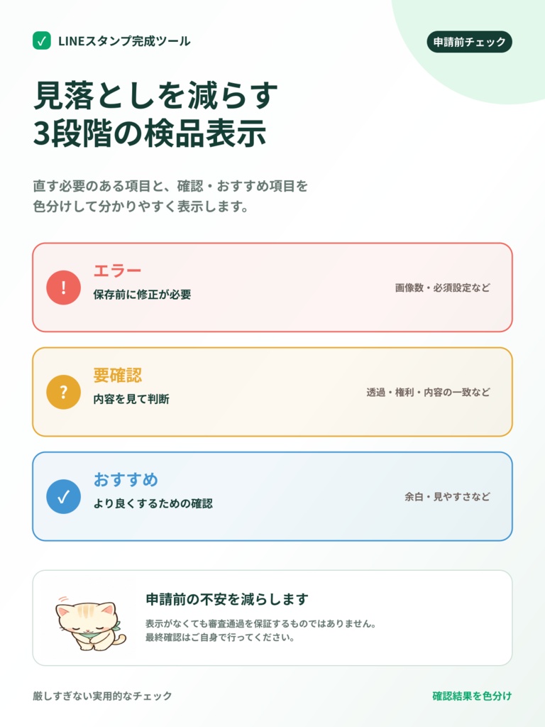 LINEスタンプ完成ツール|画像分割・文字入れ・申請ZIPを一括作成