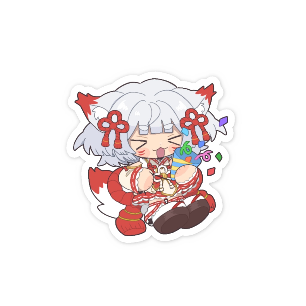 こまりのスマホステッカー(デビューをお祝い)