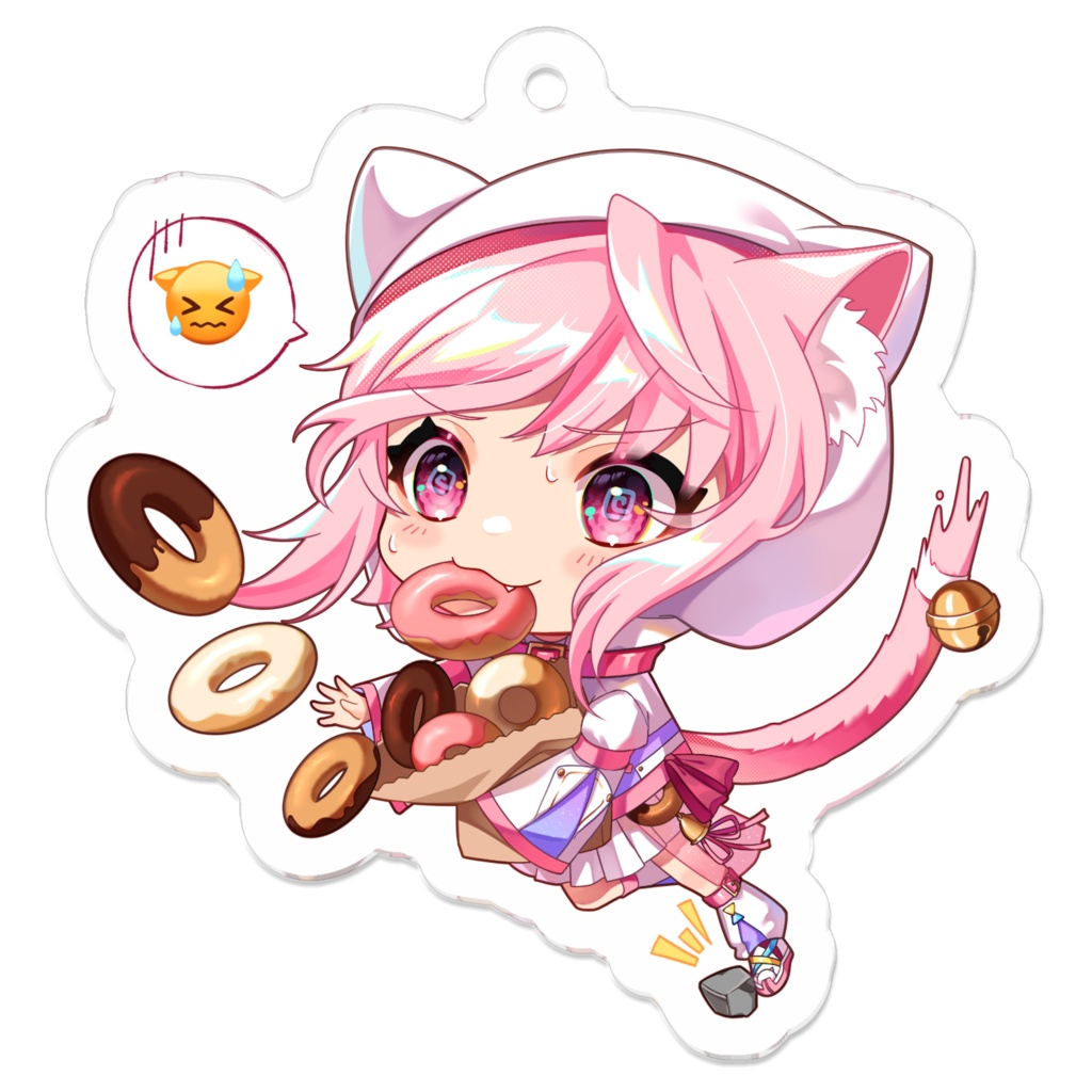 看板ネコちゃんアクリルキーホルダー