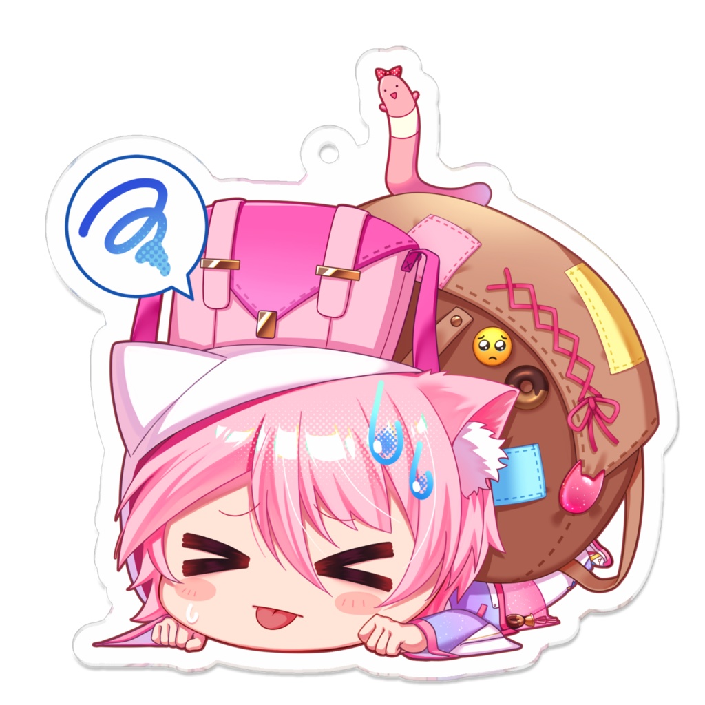 素猫とお出かけアクキー（SD）