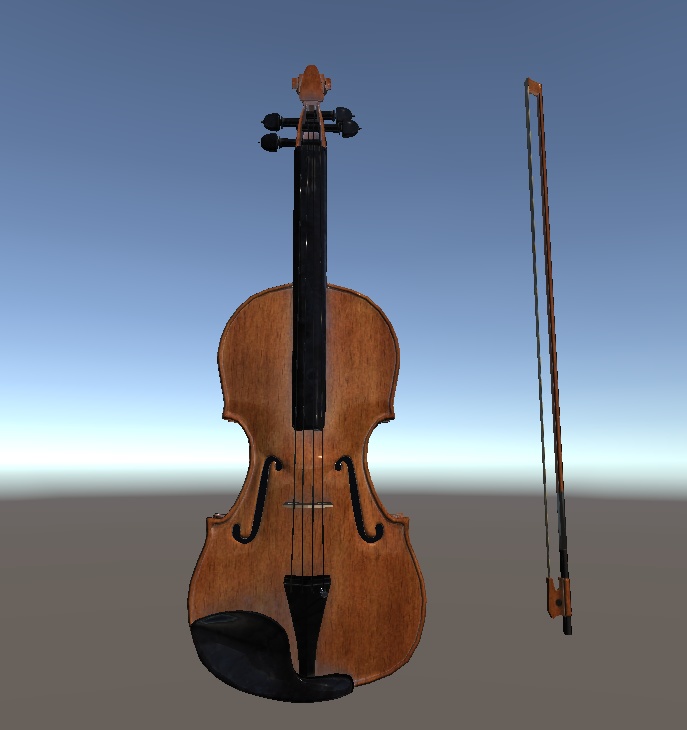 【3Dモデル】ヴァイオリン小物素材ローポリハイポリセット【通常版】