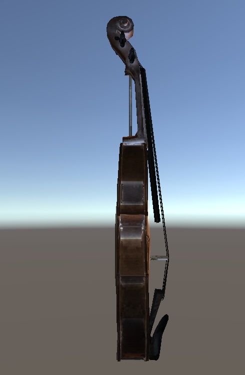 【3Dモデル】ヴァイオリン小物素材ローポリハイポリセット【支援版】