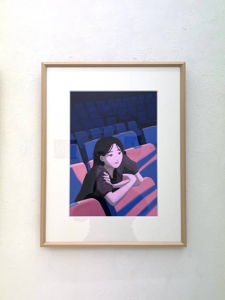 複製原画『天国なら劇場がいい』額付き/サイン入り