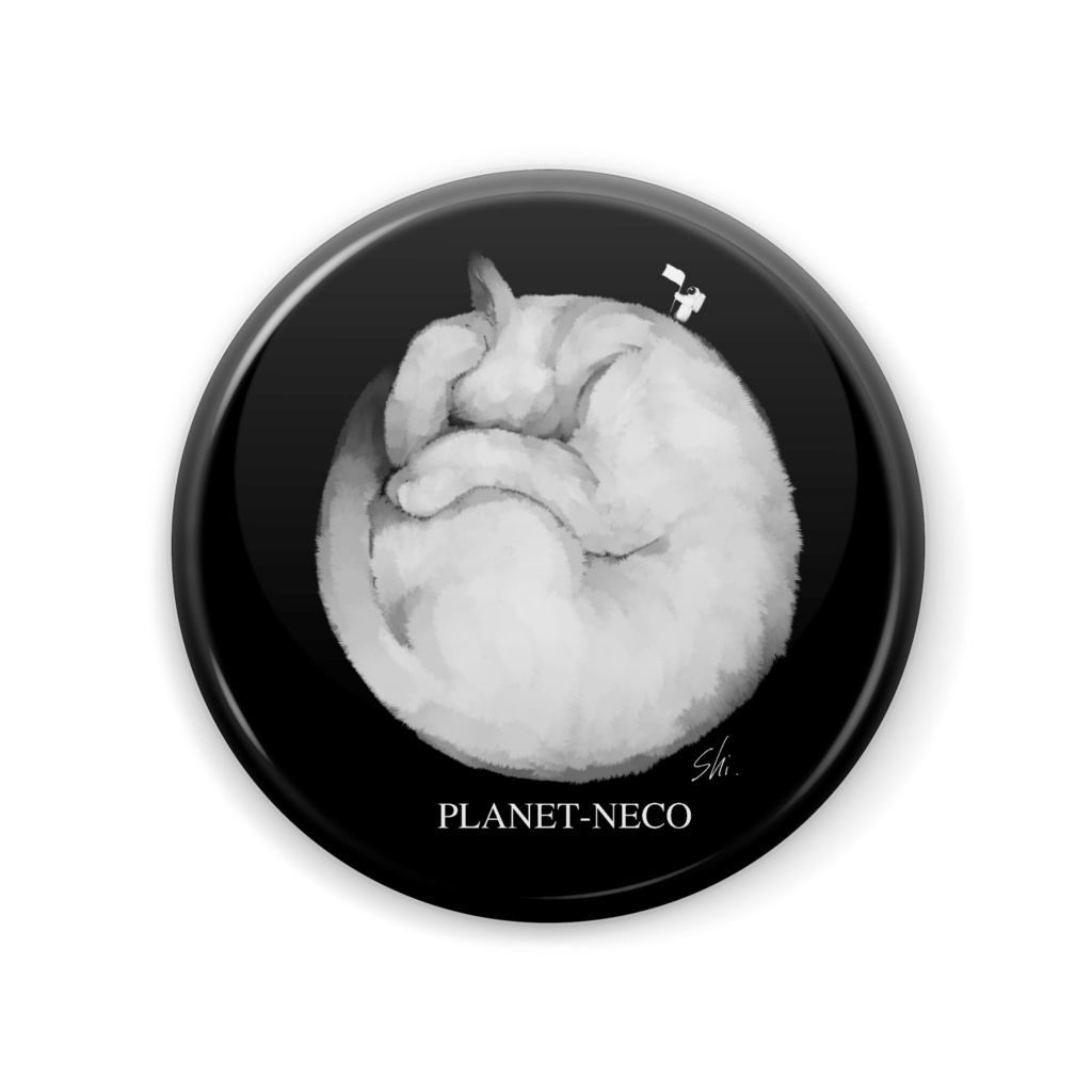 惑星-NECOの缶バッチ