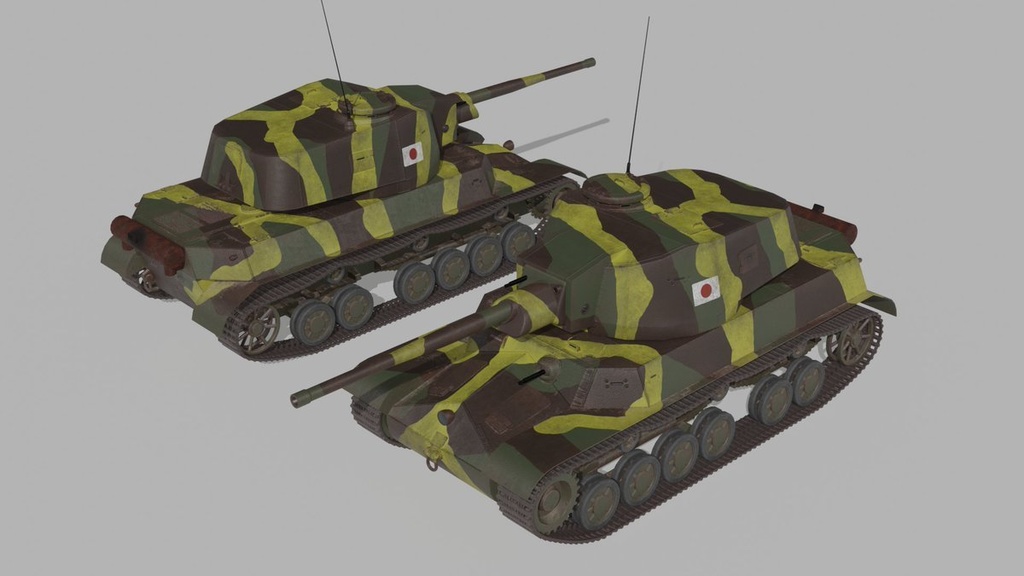 架空日本軍シリーズ オリジナル架空戦車3Ⅾモデル