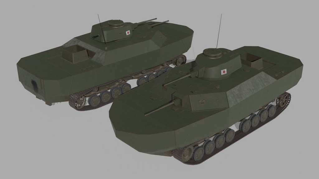 架空日本軍シリーズ オリジナル架空戦車3Ⅾモデル