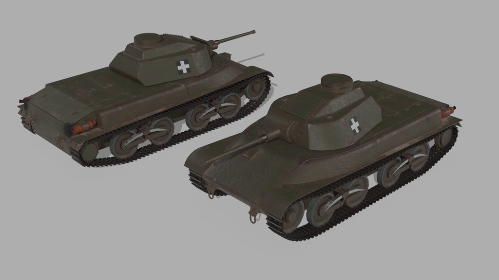 F34　オリジナル架空戦車3Ⅾモデル