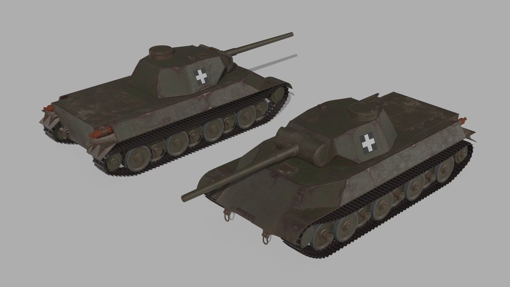 F45　オリジナル架空戦車3Ⅾモデル
