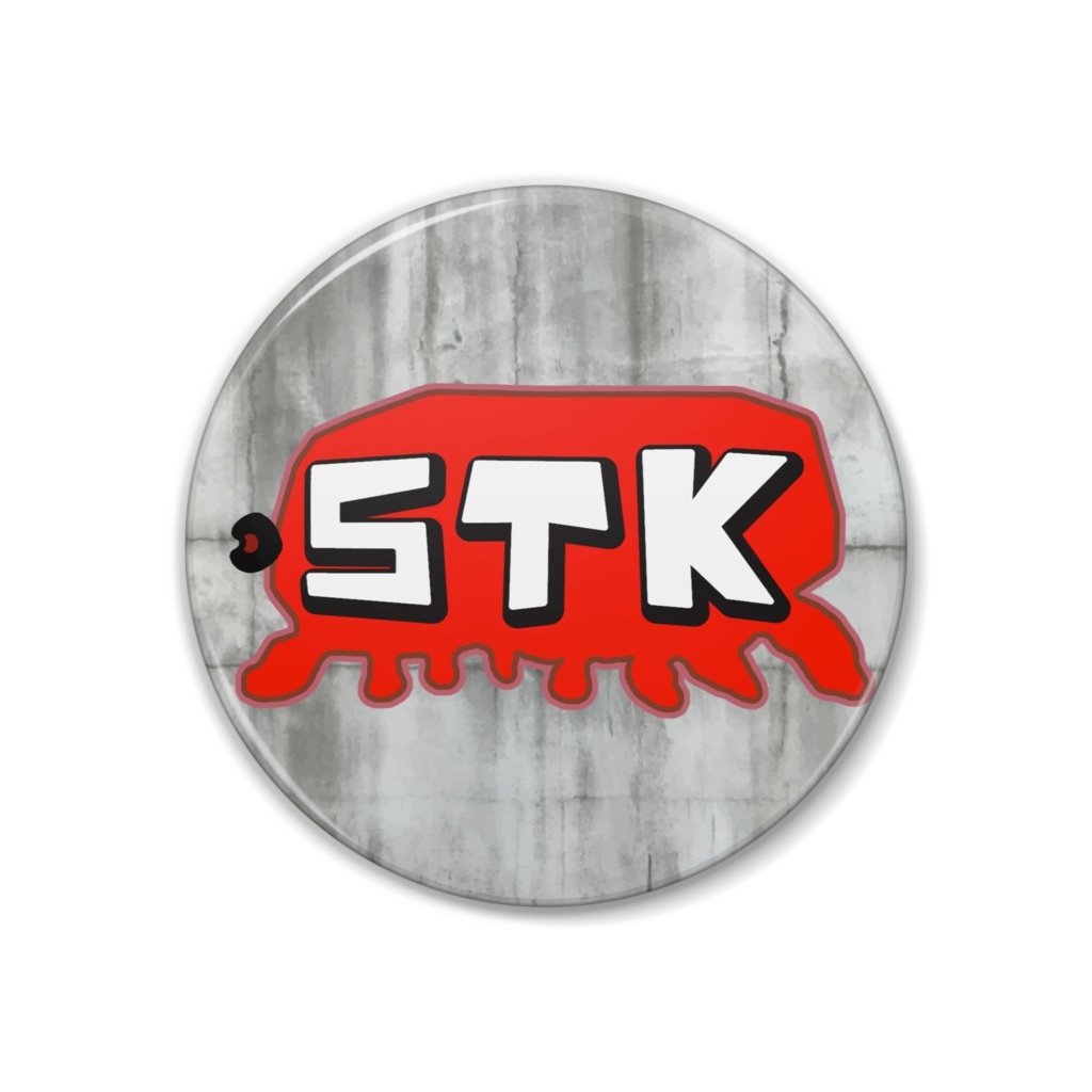 STKグラフィティアート風缶バッヂ