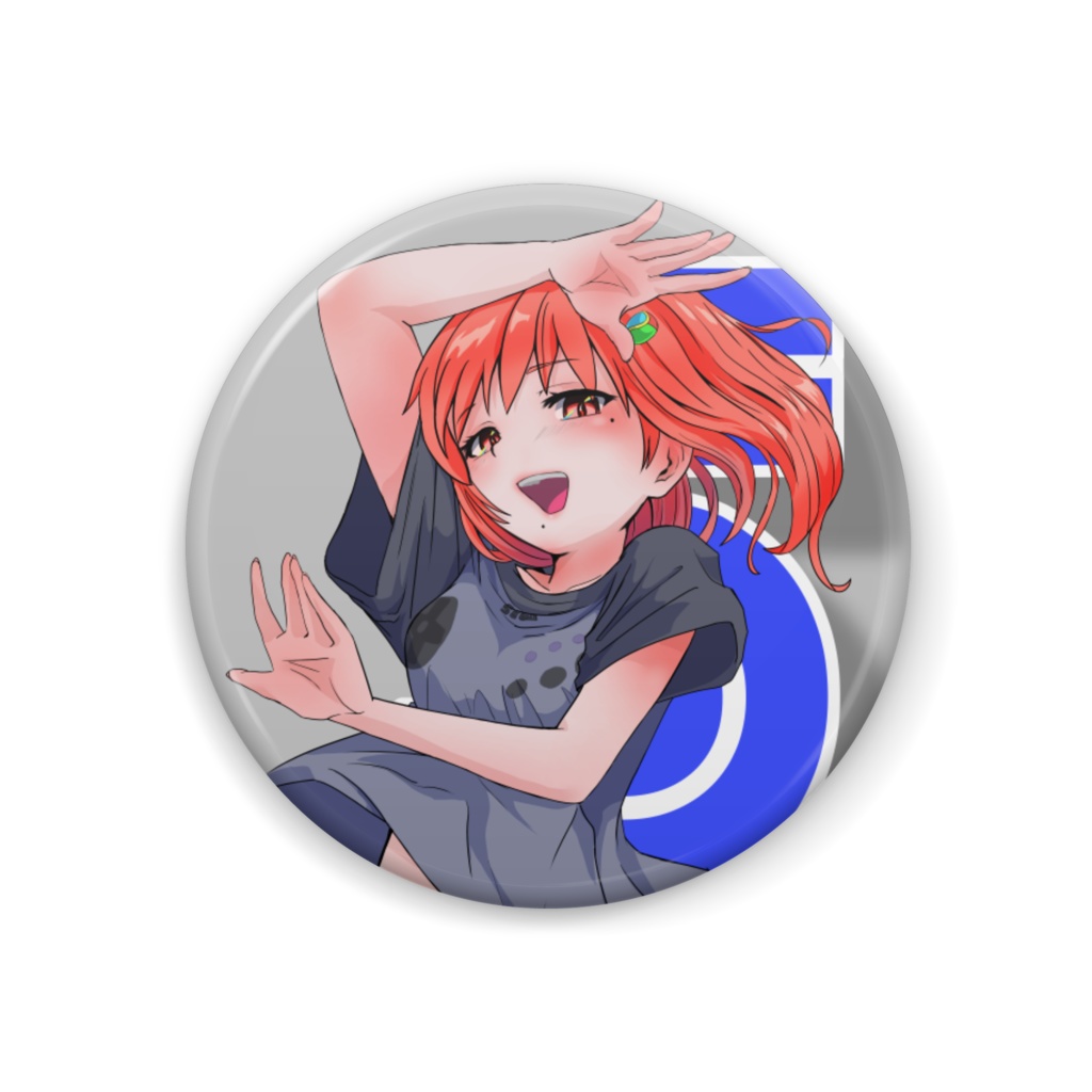 圧倒的缶バッジ「S」