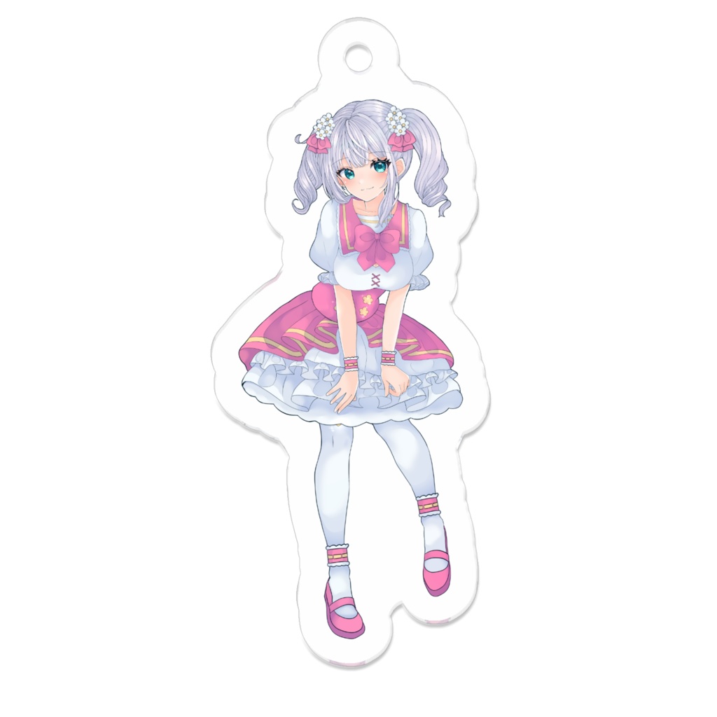 花梛円 萌桃 キービジュアクリルキーホルダー