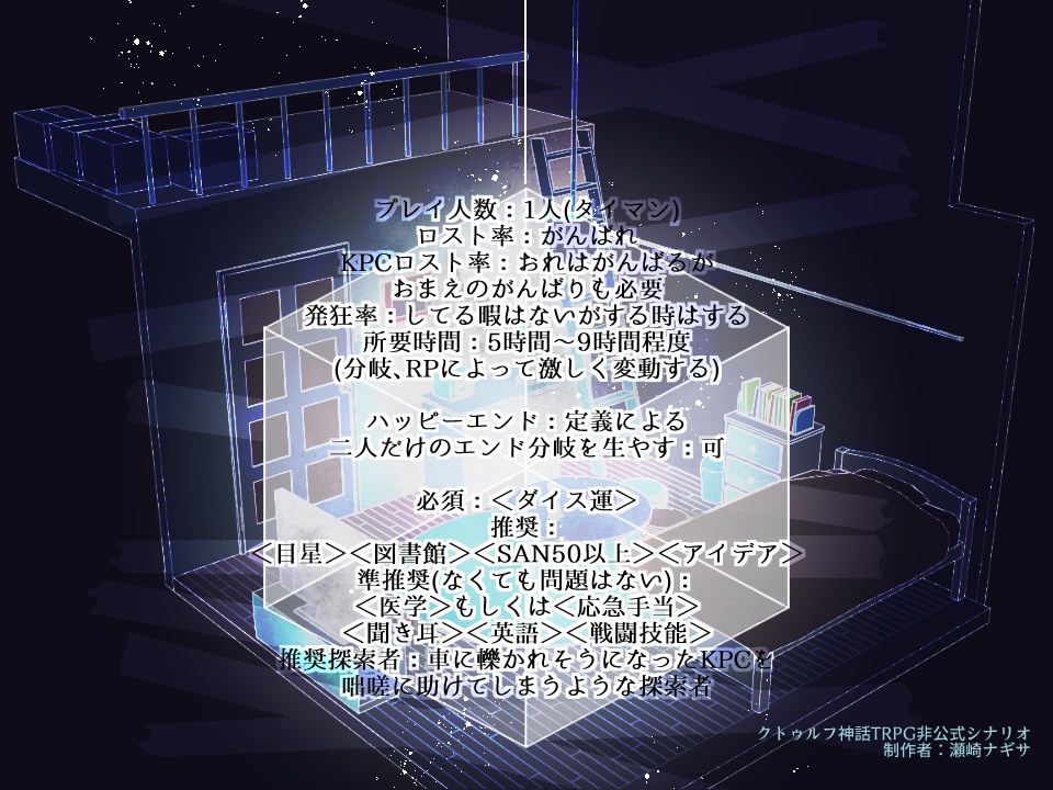 【Coc6版】シュレディンガーの猫と千の融解の果てに形成されるIによる実験、通称(仮題)【SPLL:E109582】