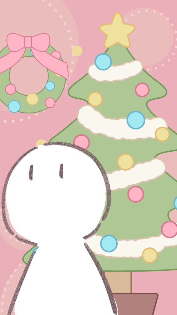 【無料あり】ゆるっと動くクリスマスツリー&リースセット【Vtuberさん向け】【フリー素材】