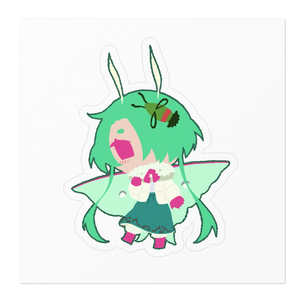 オオミズアオ-ステッカー