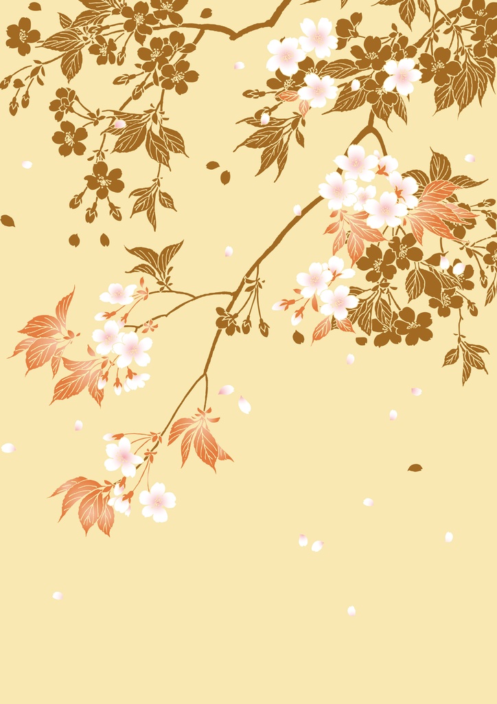 【和柄】背景画像 デジタルペーパー 5枚セット【JPG形式 ai形式】