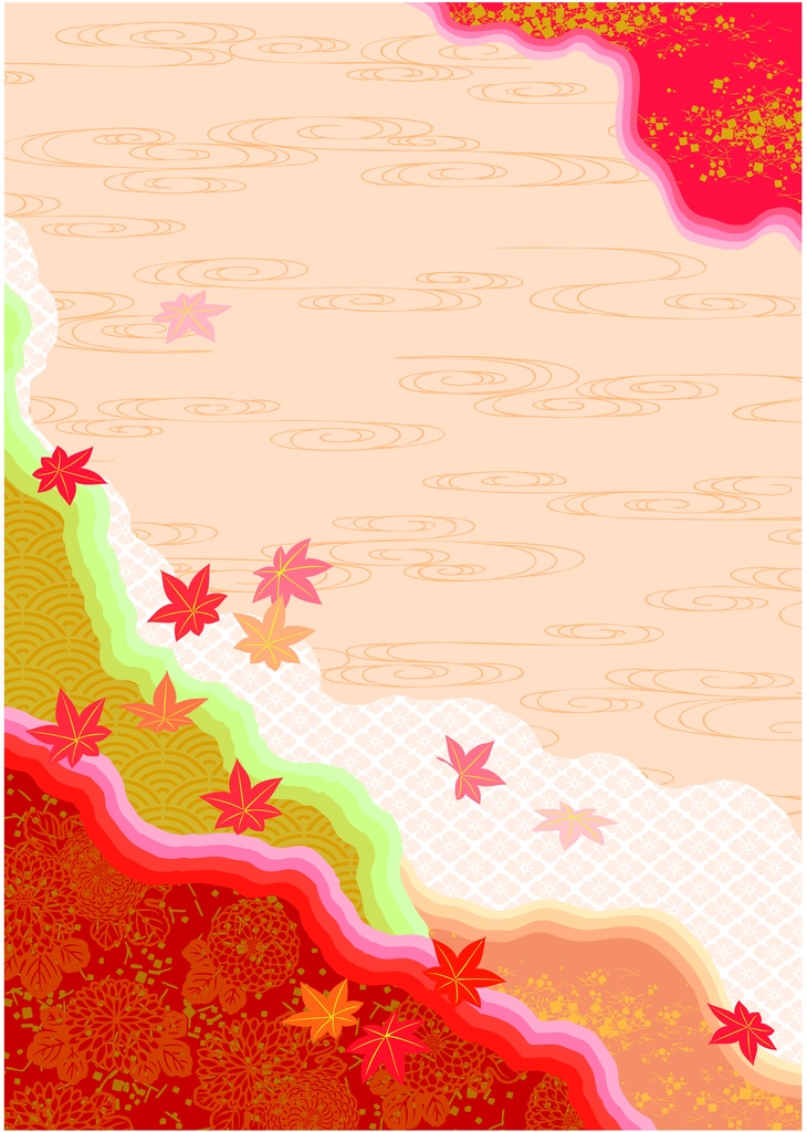 【和柄】背景画像 デジタルペーパー 5枚セット【JPG形式 ai形式】