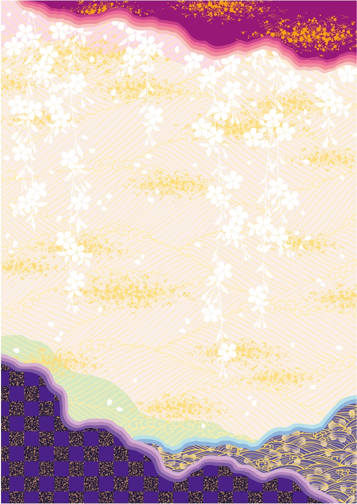 【和柄】背景画像 デジタルペーパー 5枚セット【JPG形式 ai形式】