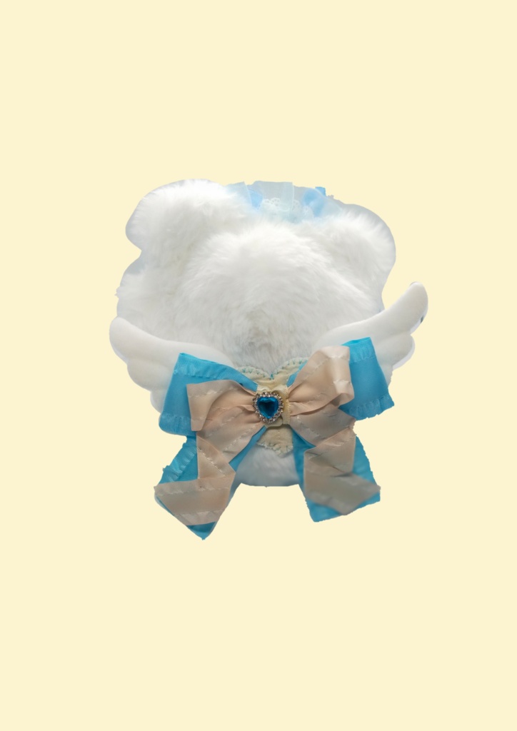 【約10〜13cm】おすわり天使くまちゃん きぐるみ