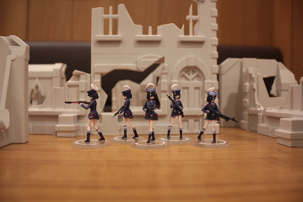 【フルカラー3Dプリントフィギュア】ブルーアーカイブ モブ ゲヘナ風紀委員会セット