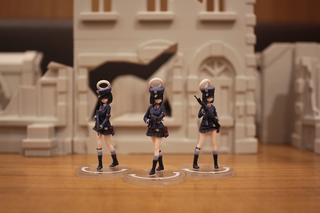 【フルカラー3Dプリントフィギュア】ブルーアーカイブ モブ ゲヘナ風紀委員会セット