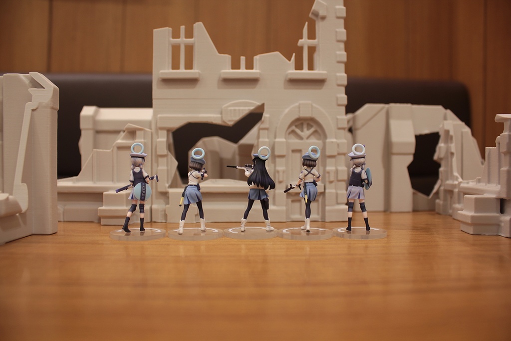 【フルカラー3Dプリントフィギュア】ブルーアーカイブ モブ ヴァルキューレセット