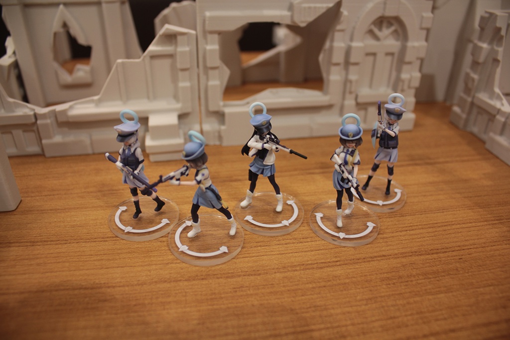 【フルカラー3Dプリントフィギュア】ブルーアーカイブ モブ ヴァルキューレセット