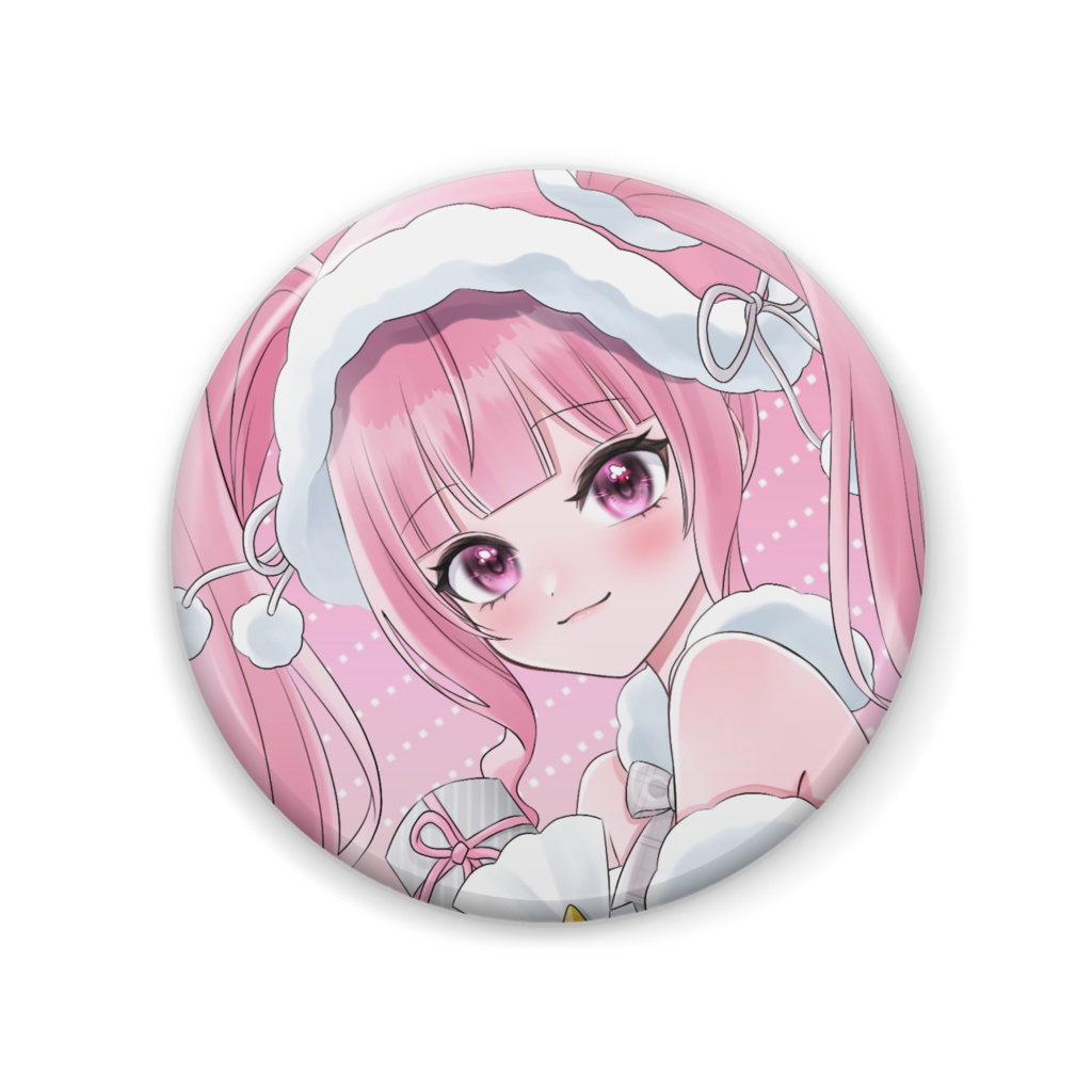 クリスマス女神缶バッジ