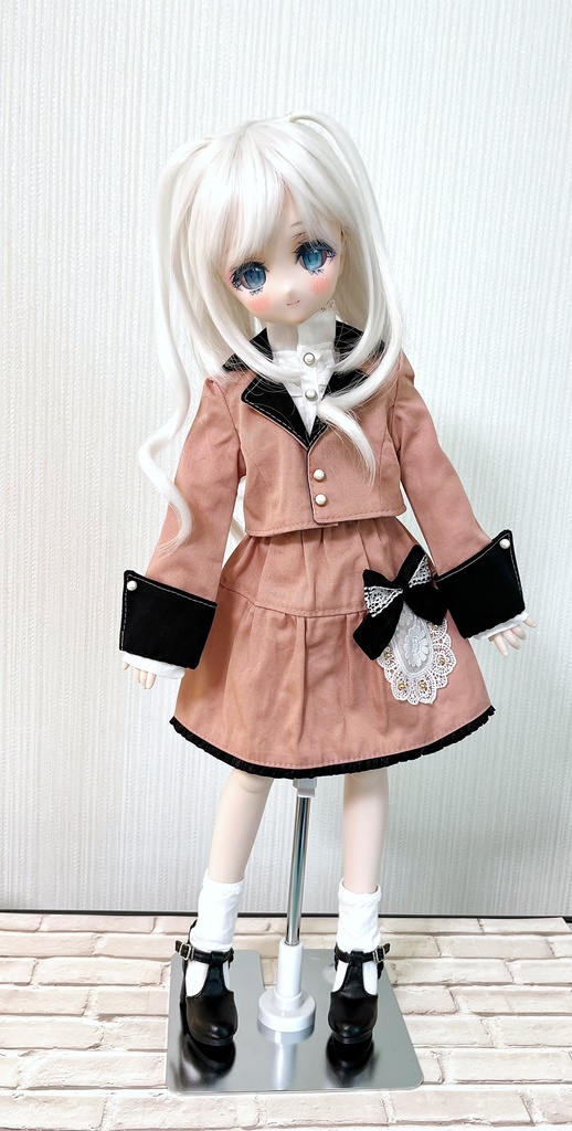 MDD（S胸）ピンク×ブラックスーツセット