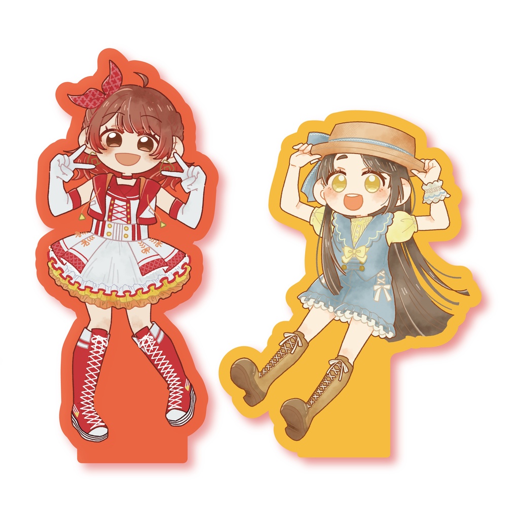 半透明カラーアクリルスタンド