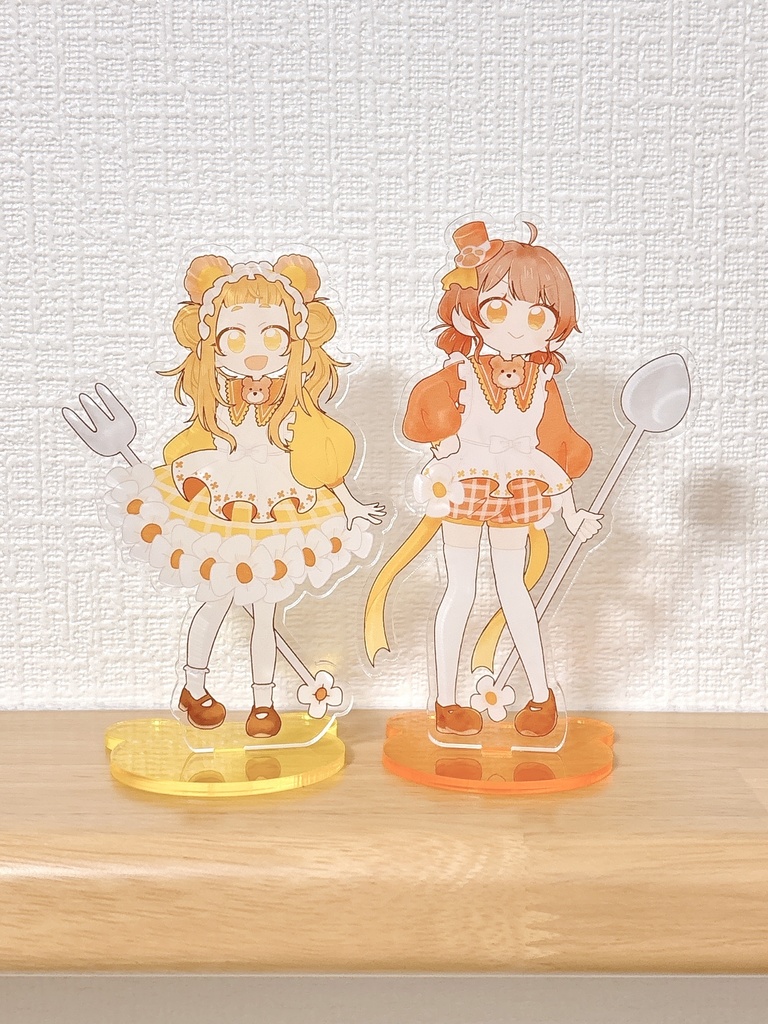 仁奈・佑芽くまメイドアクリルスタンド