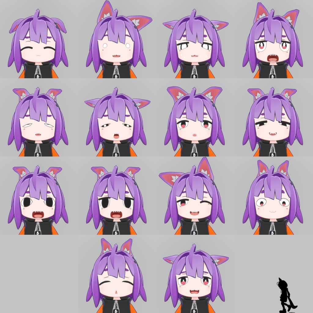 【るるこ -RuRuKo-対応】表情パターンセット