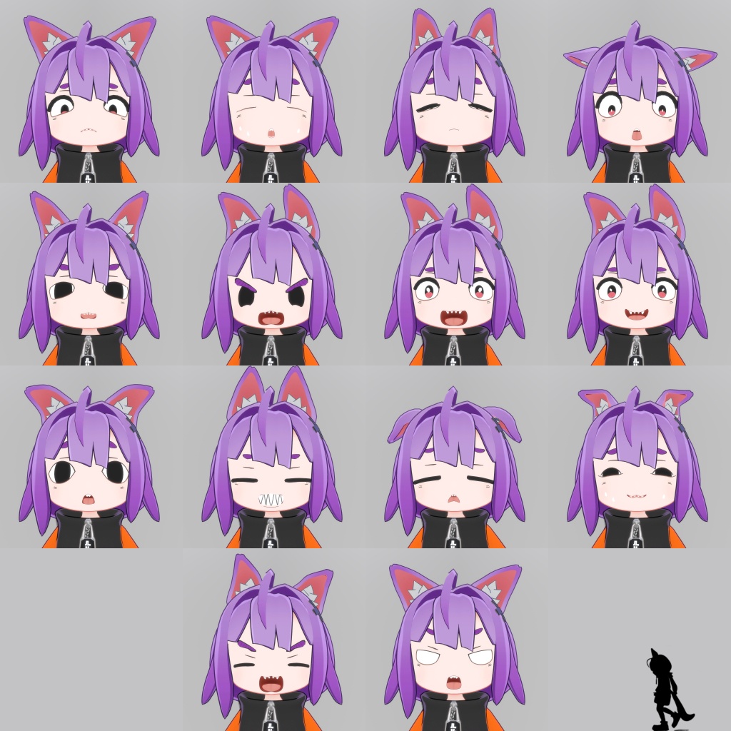 【るるこ -RuRuKo-対応】表情パターンセット