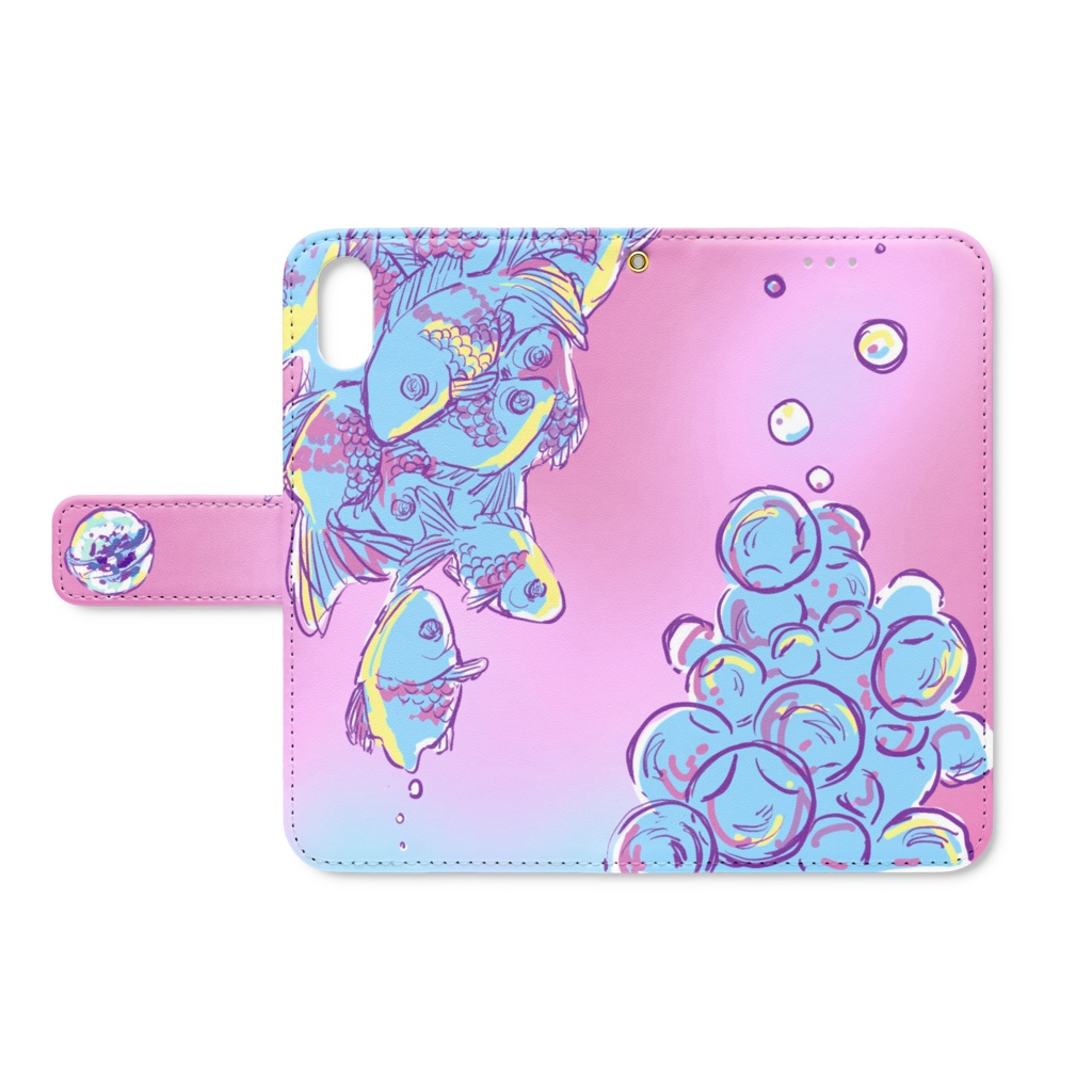 金魚の泡iPhoneケース