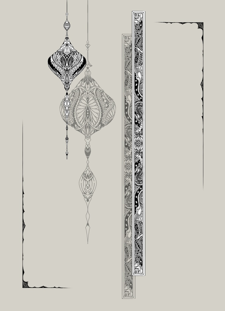 手描き飾り枠『異国の夢』